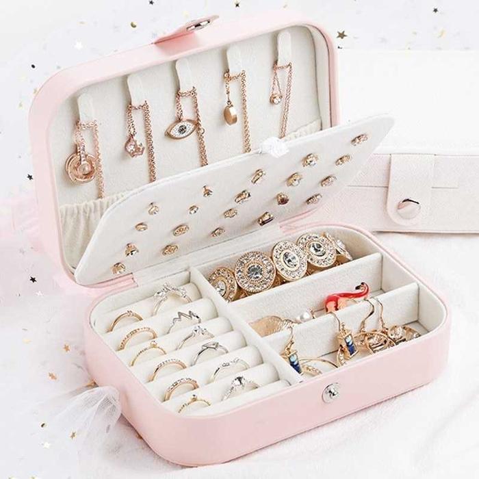 Gambar KOTAK ORGANIZER PERHIASAN BOX WADAH TEMPAT ANTING KALUNG CINCIN GELANG - MODEL D dari BStore id Official undefined Tokopedia