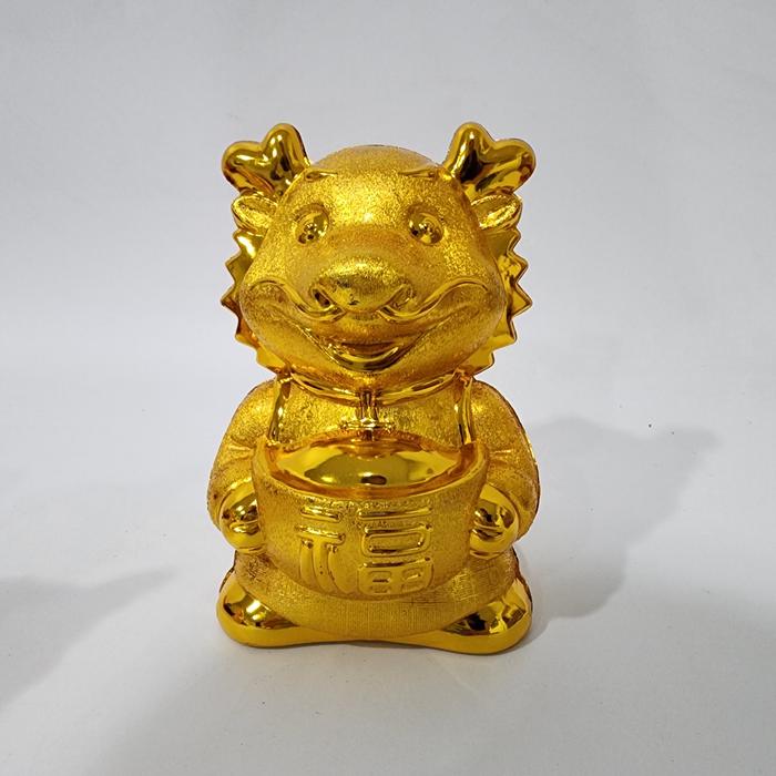 Gambar Celengan Naga Emas 2024 Souvenir Imlek Murah Kado Patung Naga Gold PVC - KK-950 KECIL dari MadisonShop undefined Tokopedia