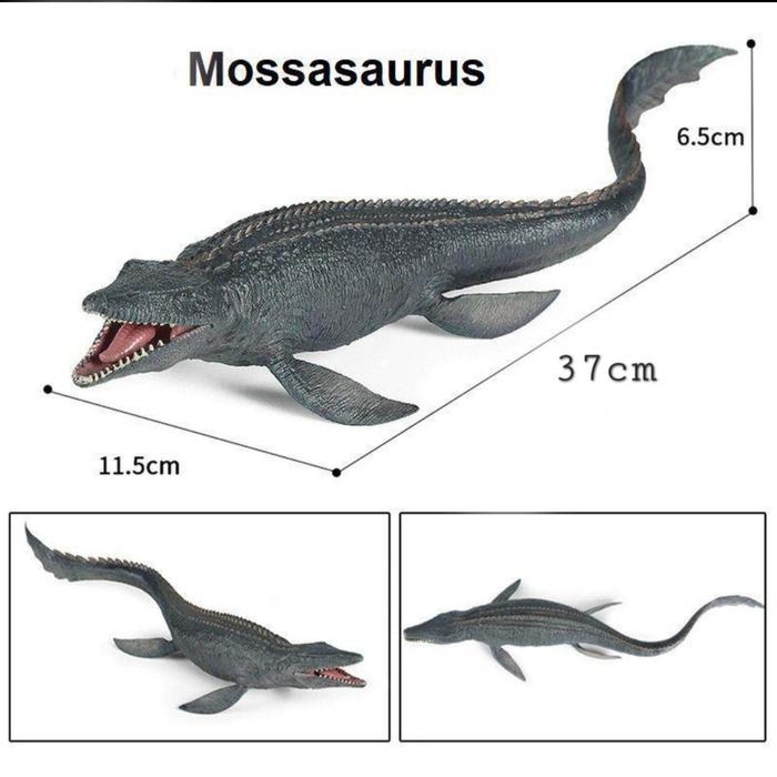 Gambar MOSASAURUS Dinosaur Action Figure Dinosaurus buaya - Abu-abu dari tomtomtoys_NEW undefined Tokopedia