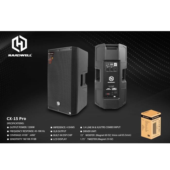 Jual Speaker Aktif Original 15 Inch HARDWELL CX 15 PRO Speaker