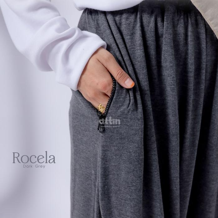 Gambar Rocela Rok Celana By Attin - d.grey zipper dari muslimbagus undefined Tokopedia
