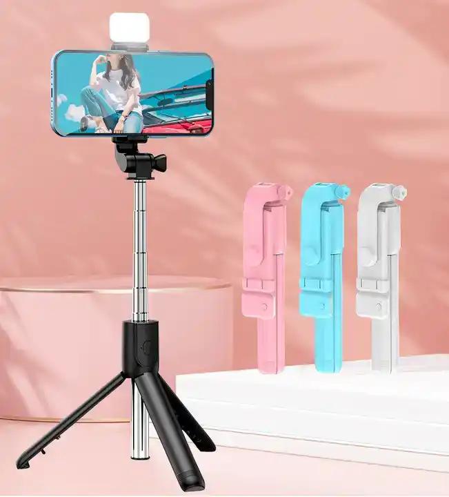 Gambar Selfie Stick R1S 4In1 Tongsis Tripod LED FLASH 360 Hp Remote Bluetooth - R1S RANDOM dari I KNOW I'M AWESOME undefined Tokopedia