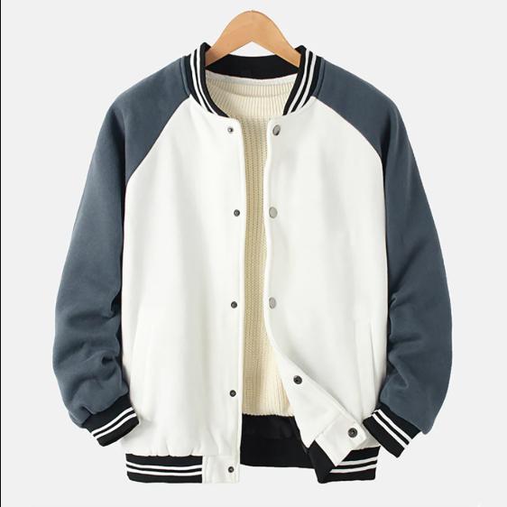 Gambar JAKET VARSITY BASEBALL CUSTOM SABLON DAN WARNA READY SIZE JUMBO UNISEX - DENIM, S dari OVERSIZE.ID undefined Tokopedia