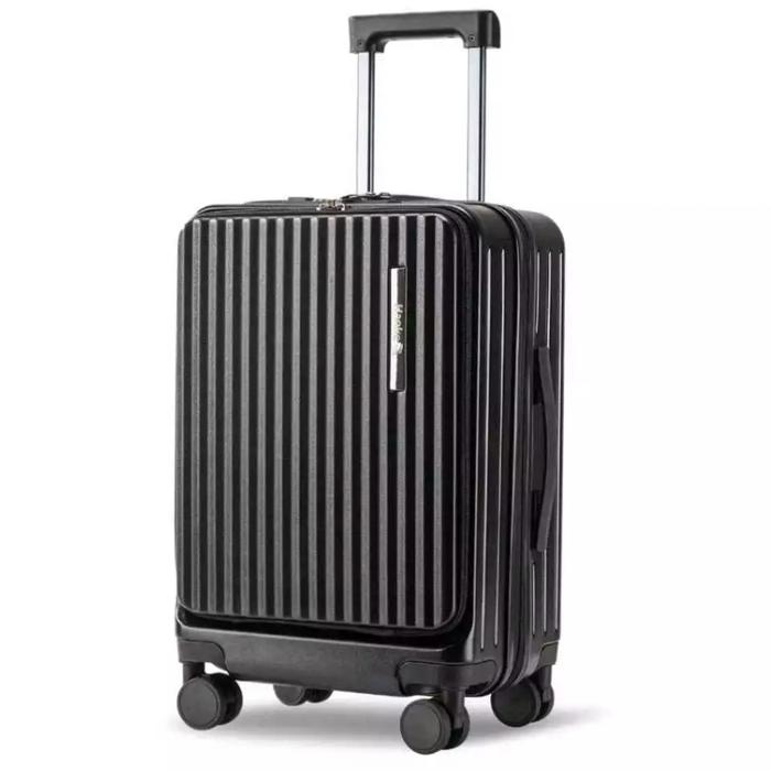 Gambar Koper Laptop 20 Inch Hanke Hk008 Bahan Anti Pecah Import - Kabin Size - Hitam dari Tas Import Jkt_NEW undefined Tokopedia