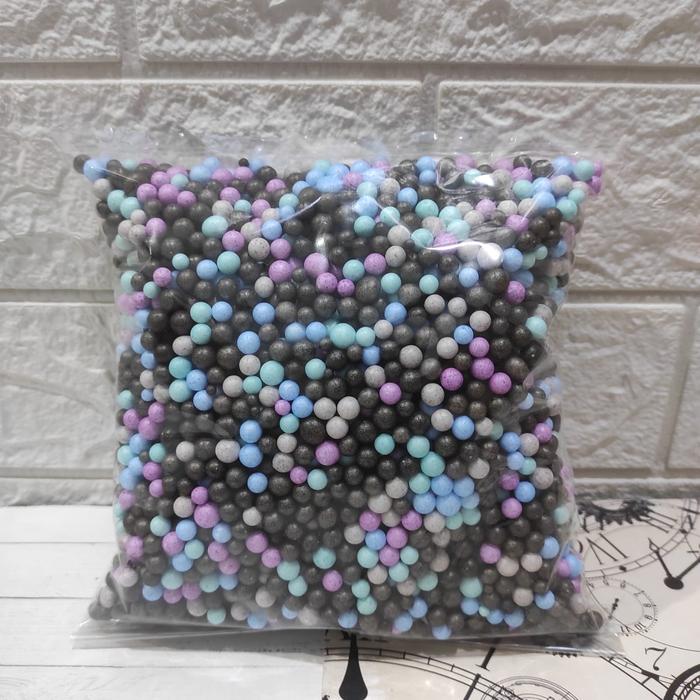 Gambar butiran styrofoam warna/floam/butiran gabus undian/isi giftbox/slime - universe dari yora paper undefined Tokopedia
