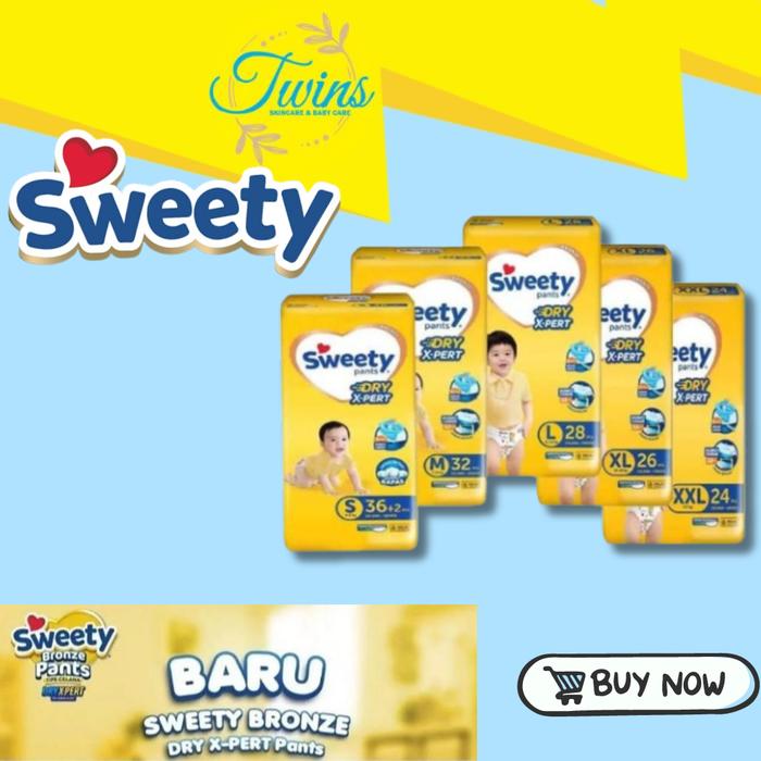 Gambar SWEETY PANTS DRY X-PERT S-36 M-32 L-28 XL-26 XXL-24 - Xxl-24 dari Twins skincare and babycare undefined Tokopedia