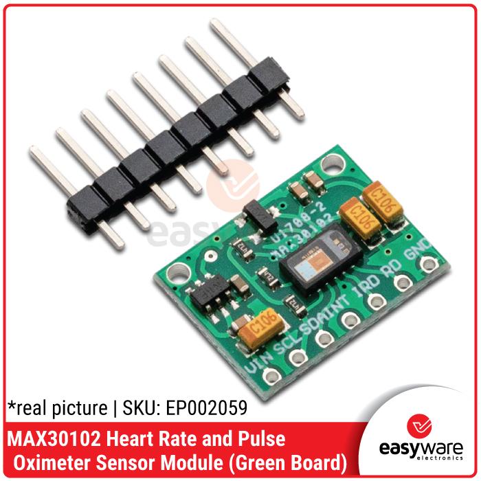 Gambar GY-MAX30102 MAX30102 Heart Rate and Pulse Oximeter Sensor Module Green - GREEN BOARD dari EasyWare Electronics undefined Tokopedia
