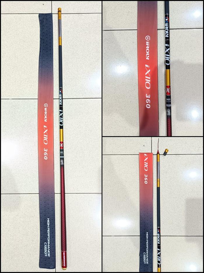 Gambar Joran Tegek Iroly iX110 Carbon Fishing Pole - 360 dari Pancingpedia undefined Tokopedia