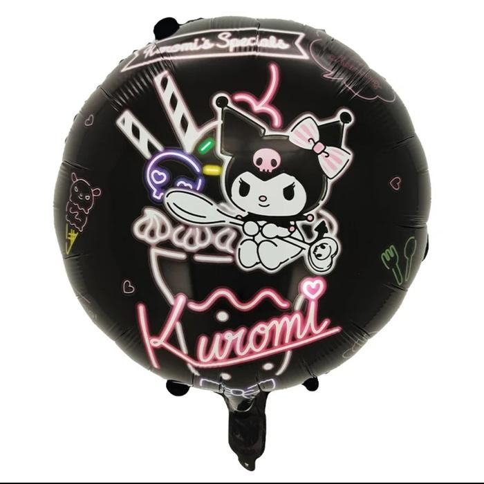 Gambar balon foil melody my melodi kuromi sanrio cinnamoroll karakter body - Bulat Kuromi dari bellapartystore undefined Tokopedia