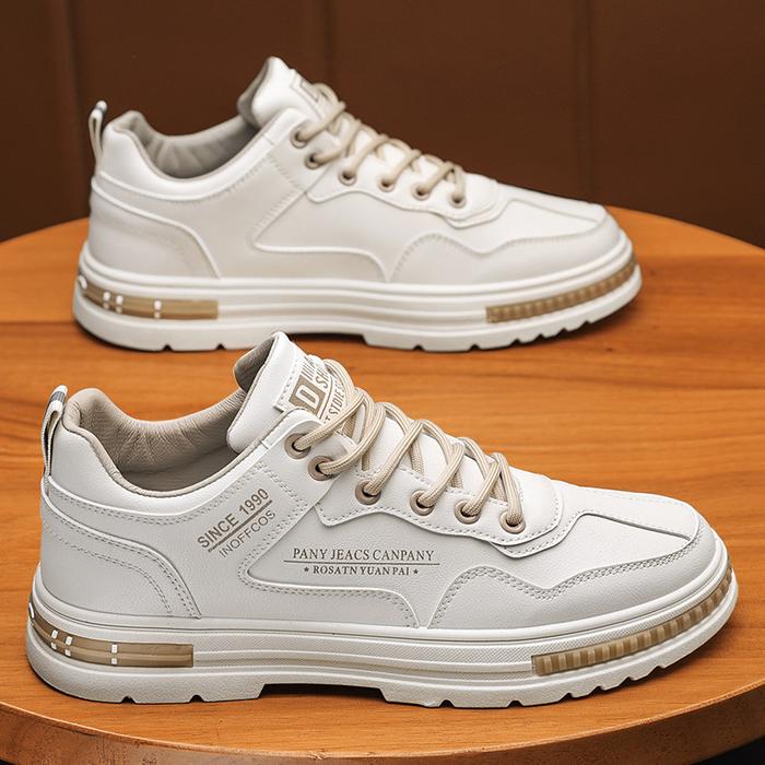 Gambar Sepatu Sneakers Putih Pria Casual Terbaru Cowok Spatu Import Santai - DSH Cokelat, 43 dari Wilone Official undefined Tokopedia