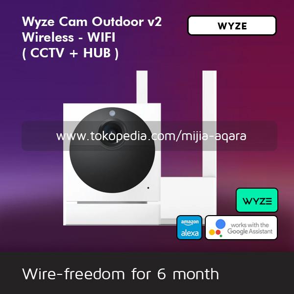 Gambar Wyze Wireless Cam Outdoor v2 CCTV Outdoor Battery - Wifi - Hub + CCTV dari Mijia Aqara undefined Tokopedia