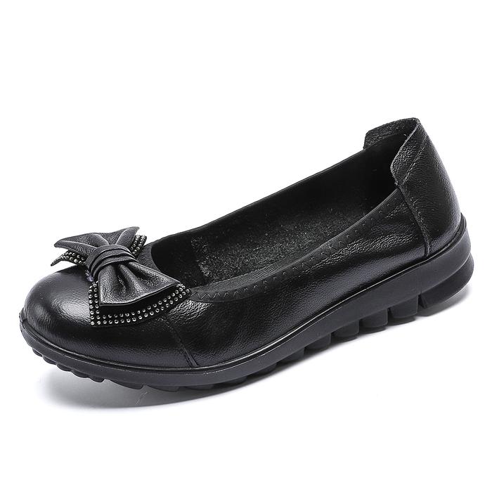 Gambar Flat Shoes Wanita Sepatu Kerja Sekolah Hitam Slip On Cewek Kasual 1887 - Hitam, 36 dari PANARYBODY-STORE undefined Tokopedia