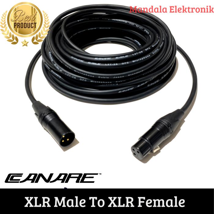 Gambar Kabel mic XLR Male to XLR female 2M Kabel Canare L2T2S Black - Hitam dari IwaME Shop undefined Tokopedia
