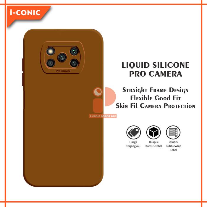 Gambar Soft Case Xiaomi Poco X3 / X3 NFC / X3 Pro Casing Liquid Pro Camera - Cokelat, XM POCO X3 PRO dari i-conic phone acc undefined Tokopedia