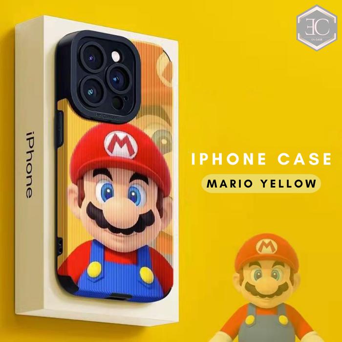 Gambar Casing Iphone 13 14 Pro Promax Model Mario | Iphone Protective Case - Mario Yellow, Iphone 14 Pro dari En Case undefined Tokopedia