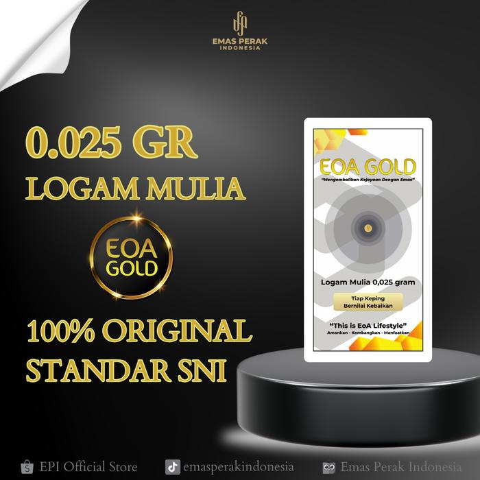 Gambar EOA Gold Reguler 0.025 Gram dari Emas Perak Indonesia undefined Tokopedia