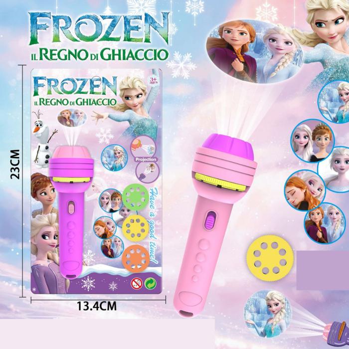 Gambar MALOTOYS - Torch Projector Senter Proyektor Lampu Malam Fun Flashlight Mainan Proyektor Gambar Mainan Edukasi Anak Bayi Balita Malo Toys - Frozen - Purple dari Malo Toys undefined Tokopedia