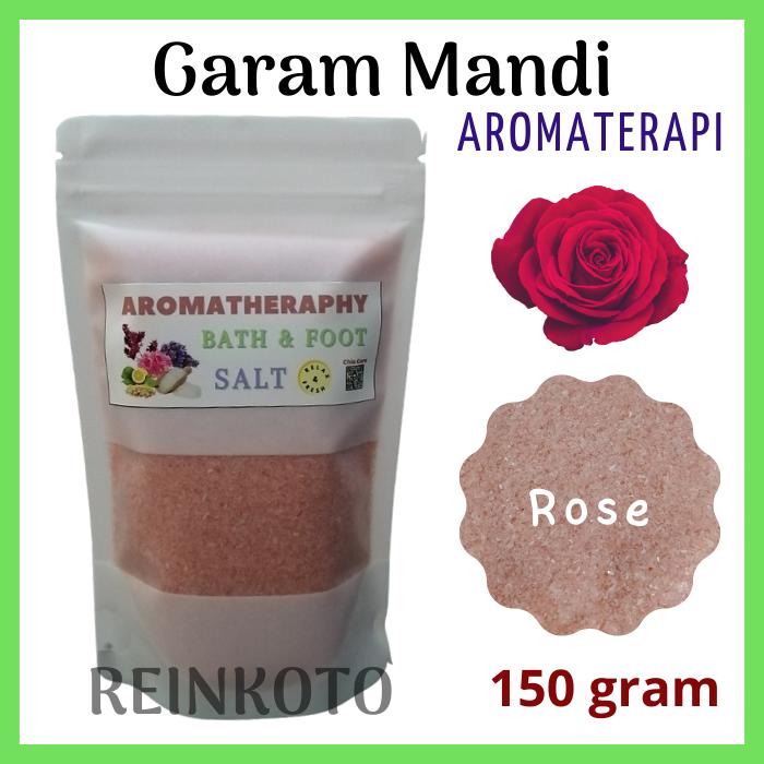 Gambar Aromatherapy Bath Salt 150 g/Garam Mandi/Spa Kaki/Himalayan Epsom Salt - rose dari TOKO REINKOTO undefined Tokopedia