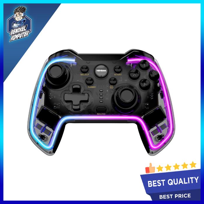 Gambar GAMEPAD NYK NEMESIS GP600 PRIME SMOKY BLUETOOTH dari bengkelkomputerptk undefined Tokopedia