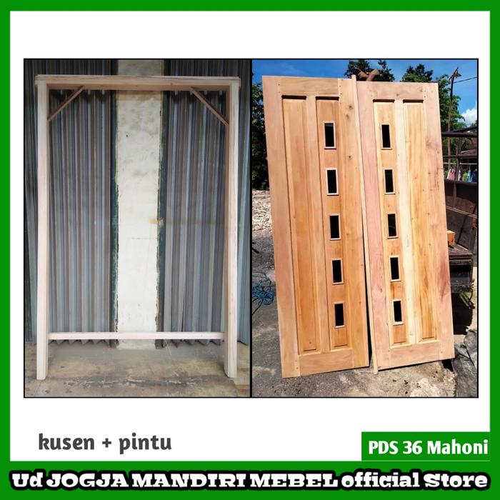 Gambar PDS 36 - Set Kusen Depan / Kusen Utama Lengkap /Pintu Depan Minimalis - PDS 36 Mahoni dari Ud JOGJA MANDIRI MEBEL undefined Tokopedia