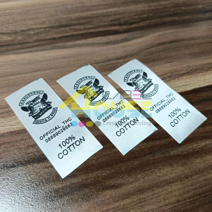 Gambar 100 Pcs Label Merek Baju | Label Merek Murah | Label baju Custom Free - Satin P 200 Pcs, 2.5 Cm dari House Label Official undefined Tokopedia