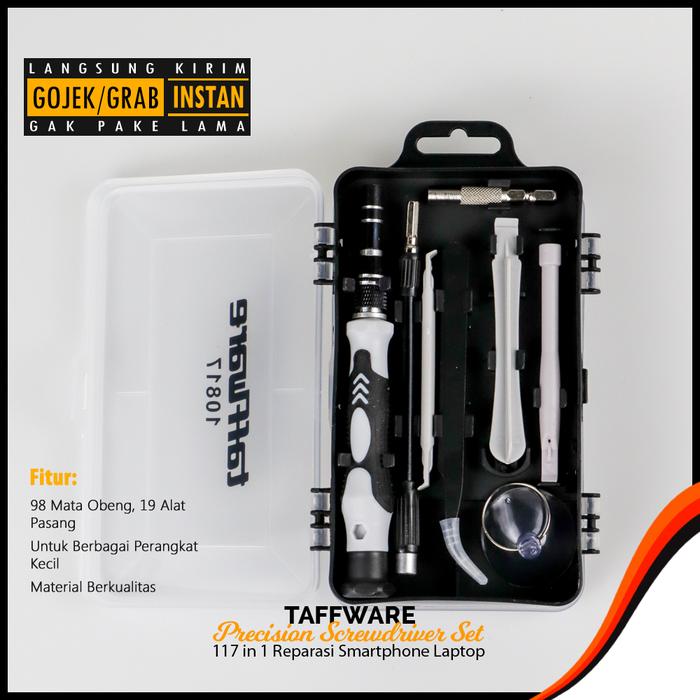 Gambar Taffware 117 in 1 Precision Screwdriver Set Reparasi Smartphone Laptop dari Komputer28 undefined Tokopedia