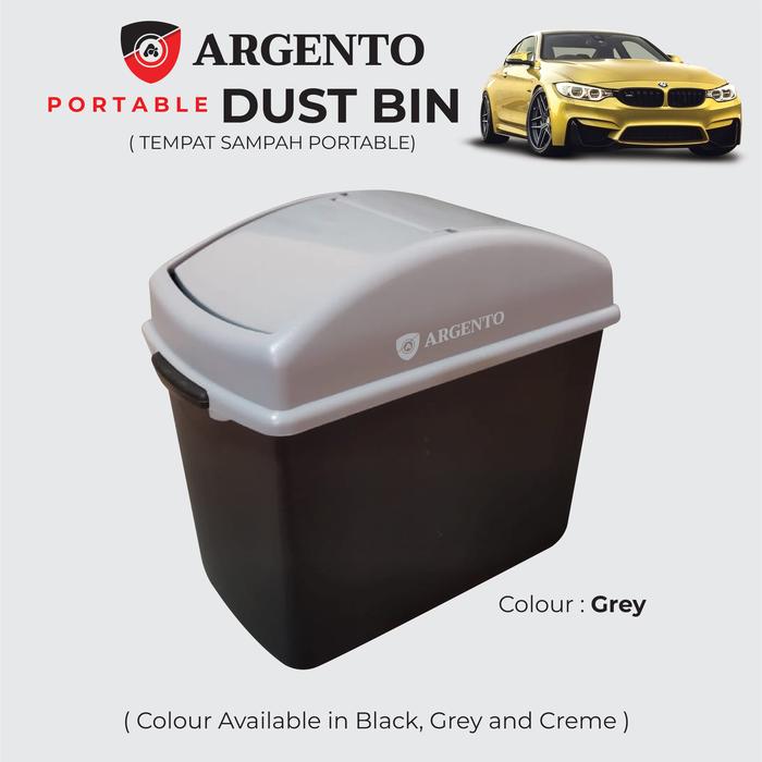 Gambar TEMPAT SAMPAH MOBIL / TONG SAMPAH UNIVERSAL By TDC VARIASI - Abu-abu dari TDC Variasi undefined Tokopedia
