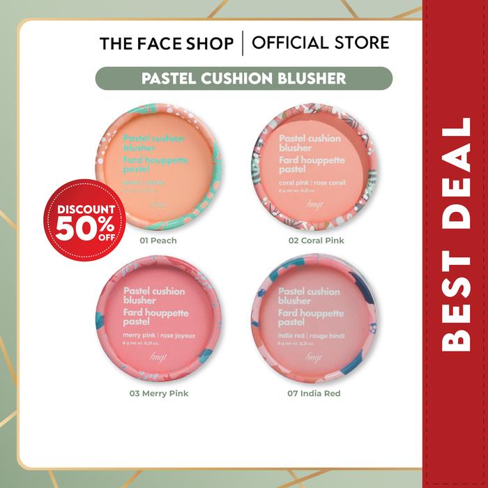 Gambar The Face Shop Pastel Cushion Blusher 02 Coral Pink - 6gr dari The Face Shop Official undefined Tokopedia