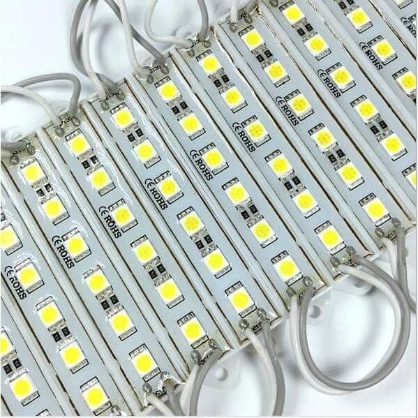 Gambar LAMPU LED MODUL 6 MATA SAMSUNG KOREA IP65 SMD 5050 1,2 WATT 12 VOLT - Hijau dari linda led undefined Tokopedia