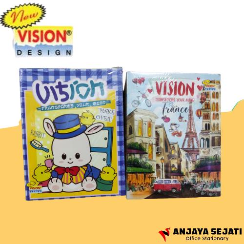 Gambar Buku Tulis Vision 58 Lembar | Buku Vision | Buku Sekolah | Perpack dari Anjaya Sejati undefined Tokopedia