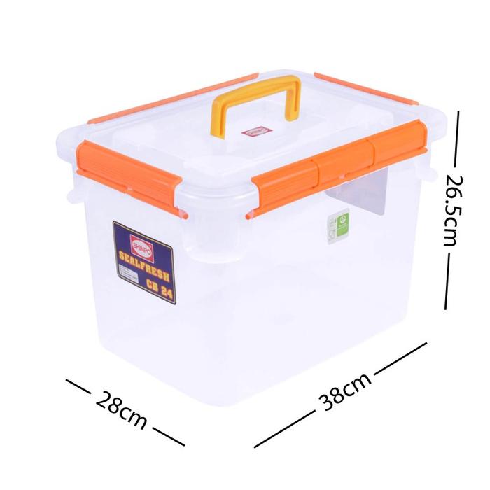 Gambar Shinpo Sealfresh CB 24 Liter Tebal Box Container Kotak Susun Seal Ware dari laulau shop official undefined Tokopedia