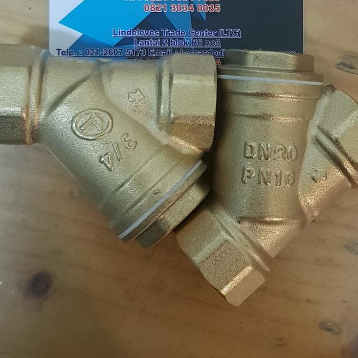 Gambar saringan Y kuningan / Y strainer kuningan PN16 uk 2.5 inch dari PT CIPTA JAYA TEKNIKTAMA undefined Tokopedia