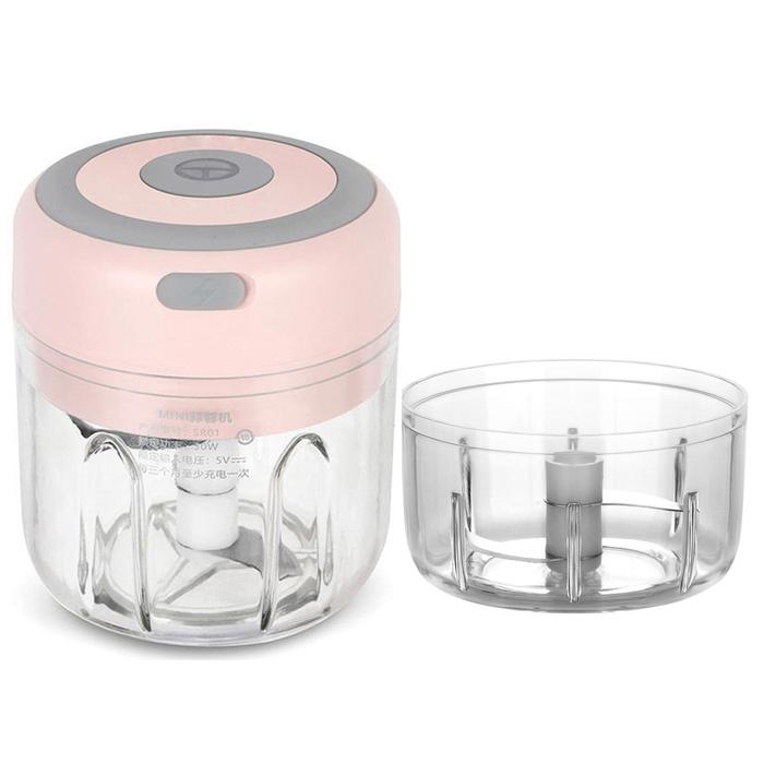 Gambar Mini Chopper USB 250ml Mini Food Processor USB Blender mini Serbaguna - PINK dari HOUSE OF STORAGE undefined Tokopedia