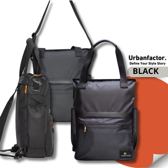 Gambar Totebag Urban Factor Firm Tas Ransel Selempang Briefcase Laptop - Hitam dari Urban Factor undefined Tokopedia