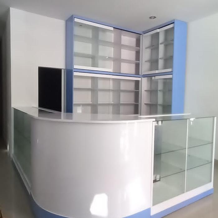 Gambar ETALASE APOTEK CUSTOM RAK DISPLAY OBAT.DLL dari interior barokah undefined Tokopedia