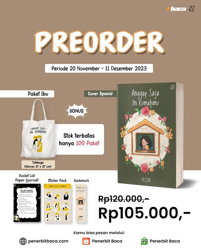 Gambar Pre Order - Buku Novel - Anggap Saja Ini Rumahmu karya Tessia - Bumi F - Paket IBU dari Bumi Fiksi Makassar undefined Tokopedia