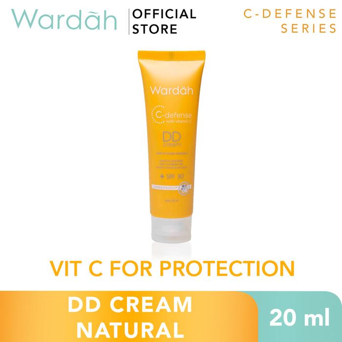 Gambar DD Cream Pelembab Muka Wardah C - Defense Light Natural 20ml Vitamin C - DD Natural dari YC Cibitung undefined Tokopedia