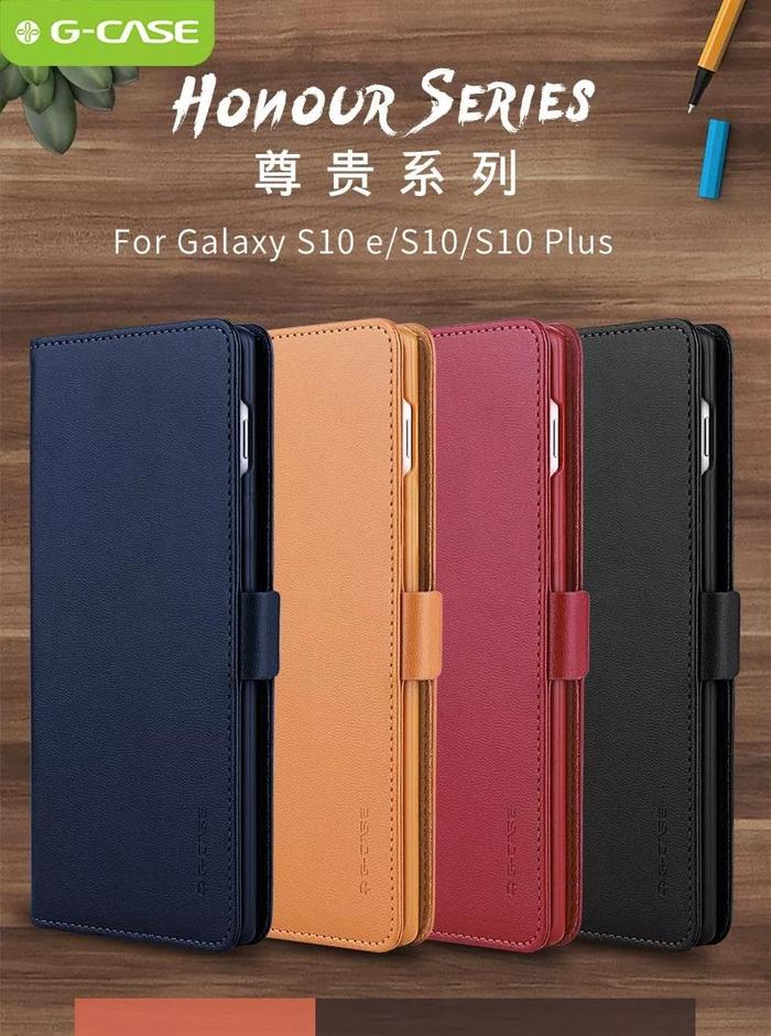 Jual SAMSUNG GALAXY S10 G-CASE HONOUR FLIP CASE LEATHER CASING
