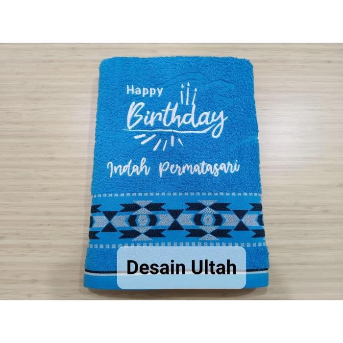 Gambar HANDUK SIGNATURE TERRY PALMER + BORDIR NAMA TERMURAH - Desain Ultah, Tanpa Box dari Lindy Store undefined Tokopedia