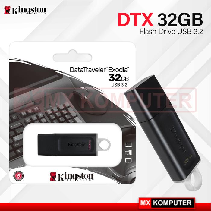 Gambar Flashdisk Kingston DT EXODIA 32GB DTX/32GB USB 3.2 dari MXKomputer_NEW undefined Tokopedia