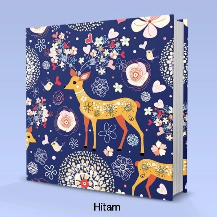 Gambar Album Scrapbook Untuk Semua Ukuran Foto 20 Lembar 4R 200 Slot - 325*330mm Hitam dari Toko buku inggris undefined Tokopedia