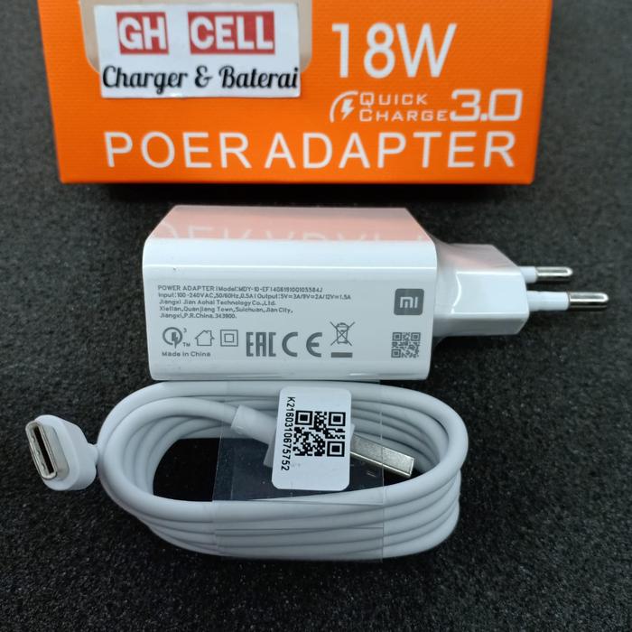18w Dual Port Charger Poco M2 18 Watt Charger Jual Charger Xiaomi