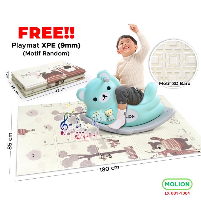 Gambar SPEEDS Ayunan Anak Mainan Ayunan Kuda Kudaan Bermain Karakter Lucu Playground Playgym  HDPE 001-M1310 - 104BSET dari Speedshome undefined Tokopedia