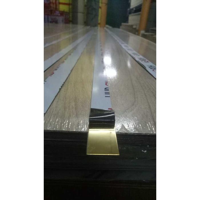 Gambar List Plat Strip Stainless Steel 20 mm Gold Chrome Mirror 3 Meter murah - GOLD MIRROR dari Winston OkSurabaya undefined Tokopedia