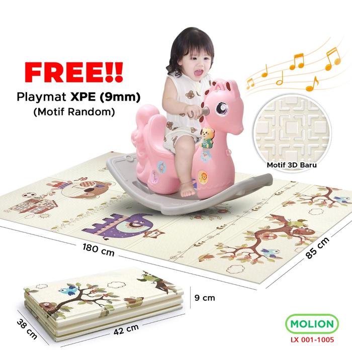 Gambar SPEEDS Ayunan Anak Mainan Ayunan Kuda Kudaan Bermain Karakter Lucu Playground Playgym  HDPE 001-M1310 - 105PSET dari Speedshome undefined Tokopedia