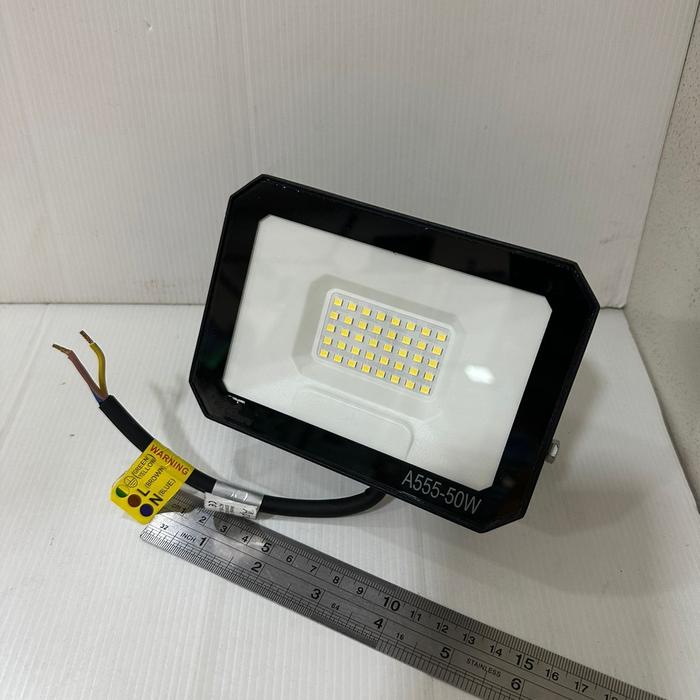 Gambar lampu sorot led 50w/ 50watt/ 50 w/ 50 watt lampu tembak floodlight - APL SMD 50W WH dari sumber-electric undefined Tokopedia