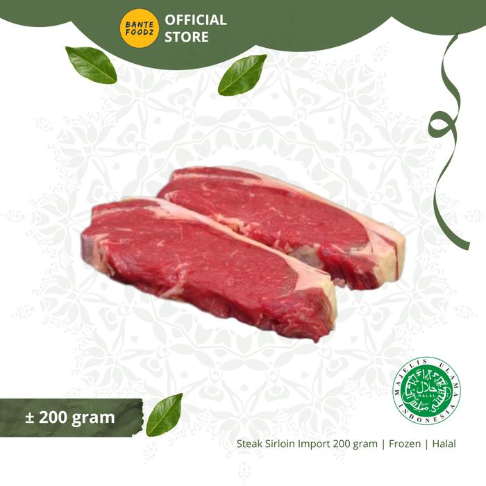 Gambar [BUNDLING] Daging Sapi Sirloin/Has Luar | Beef Sirloin Steak Import - Steak Only dari Bante Foodz Official Store undefined Tokopedia