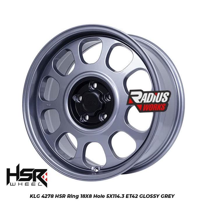Gambar Velg Kaleng Rally R18 Lobang 5X114,3 HSR KLG Crv, Innova, Xpander - grey, ring 18 dari HSR Wheel Toko Velg dan Ban Mobil Radius Works undefined Tokopedia