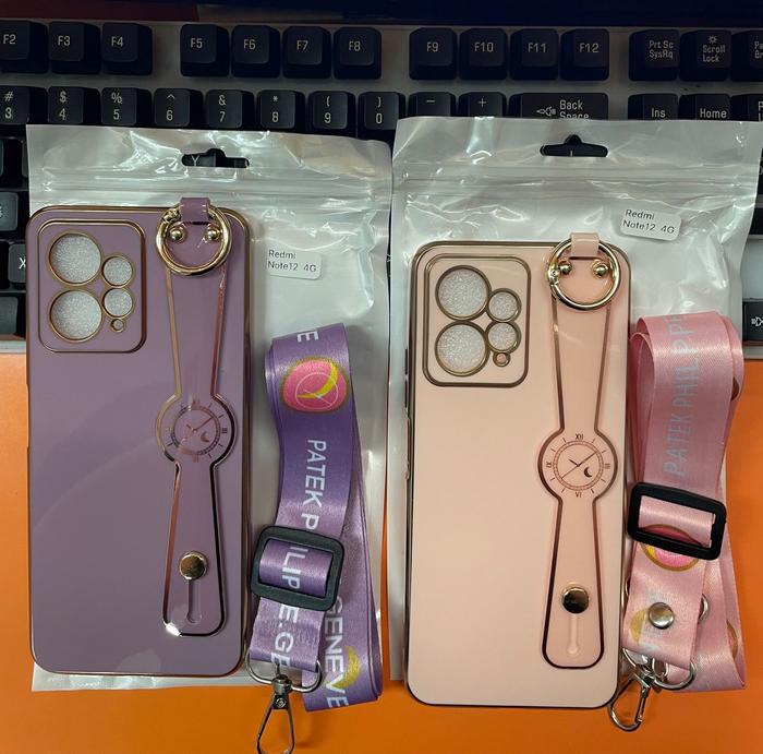 Gambar CASE untuk XIAOMI REDMI 12 REDMI NOTE 12 4G TALI SLEMPANG SOFT CASE PLATING STRAP - R NOTE 12 4G, UNGU TUA dari KORI ACCESSORIES undefined Tokopedia
