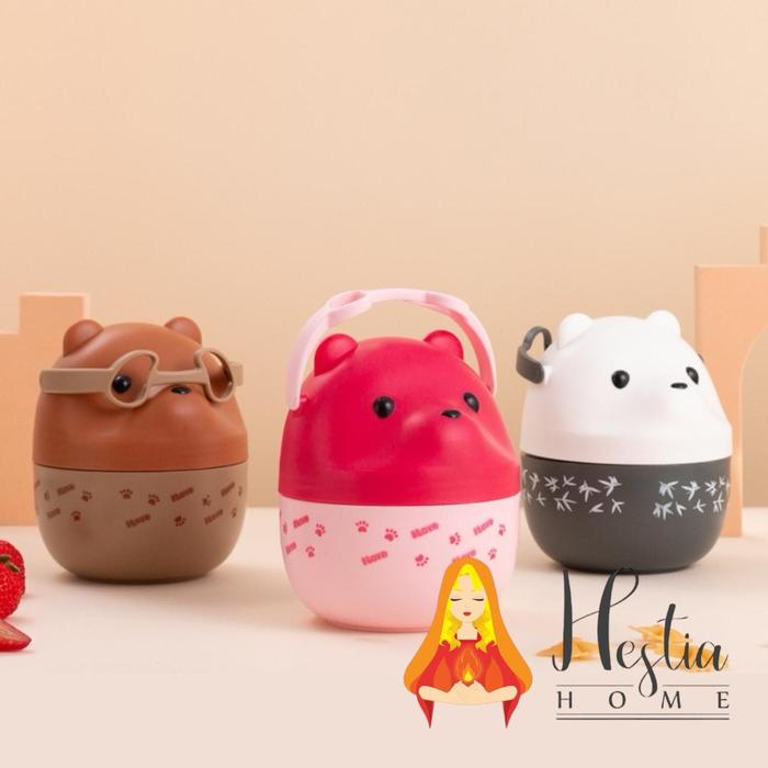 Gambar Lunch Box We Bare Bears Kotak Bekal Makan Rantang Susun Karakter - Random dari HESTIA HOME OFFICIAL undefined Tokopedia